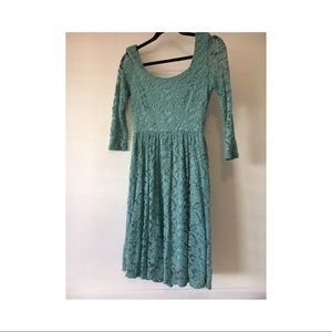 Light turquoise lace dress!